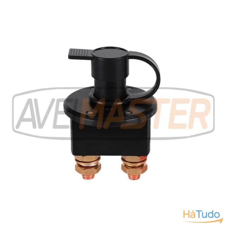 Corta Corrente 12/24v c/chave Plastica 200A - 590030 Corta Corrente 12/24v c/chave Plastica 200A - 590030