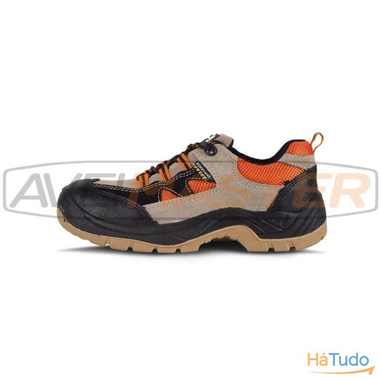 Sapato de Segurança Bege/Lar/Preto P3002 Tam 44 Sapato de Segurança Bege/Lar/Preto P3002 Tam 44