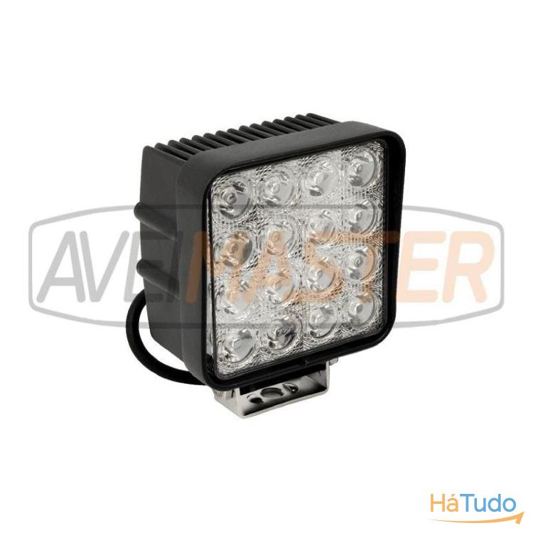 Farol de Trabalho LED Flood Quadrado W161-F - 041725 Farol de Trabalho LED Flood Quadrado W161-F - 041725