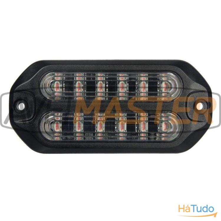 Led Strobe Alu Duplo Slim Red 9W 12-24v E9-R65 110x51x10 Led Strobe Alu Duplo Slim Red 9W 12-24v E9-R65 110x51x10