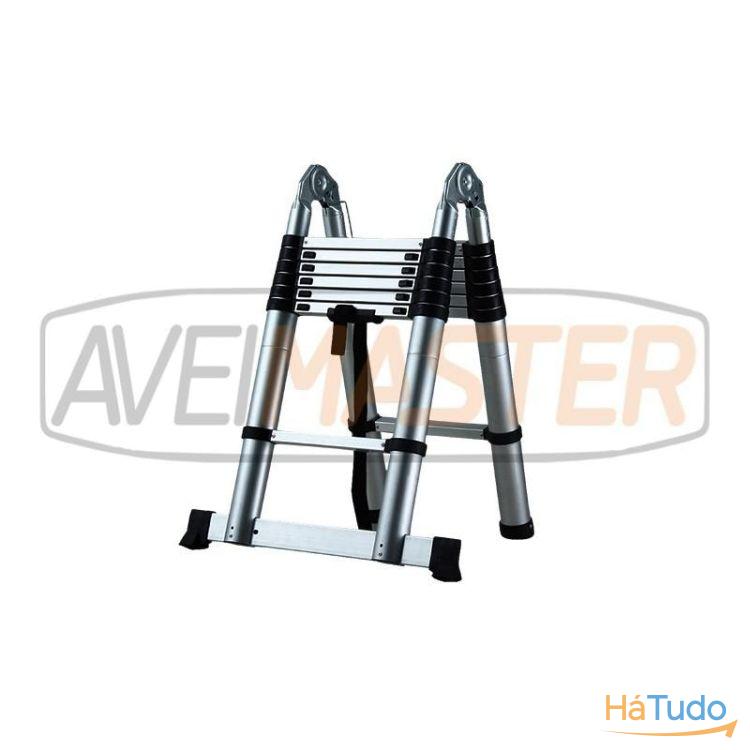 Escada Aluminio Telesc 3 Posicoes 4400mm c/base apoio 960250 Escada Aluminio Telesc 3 Posicoes 4400mm c/base apoio 960250