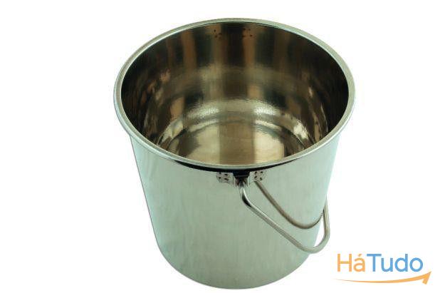 Balde Em Aço Inoxidável 12 Lt. Laser (Com Iva) Balde Em Aço Inoxidável 12 Lt. Laser (Com Iva)