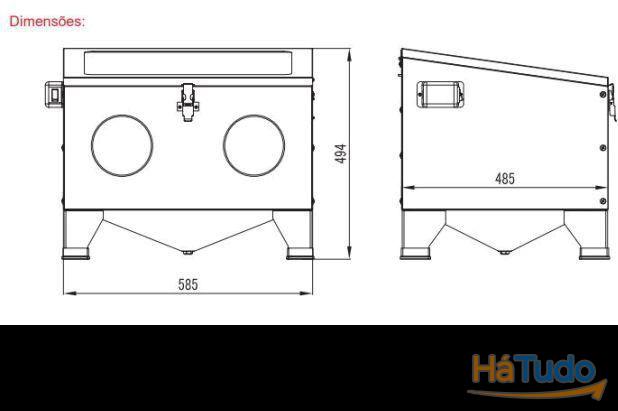 Maquina Decapar Jato Areia 90L KROFTOOLS 9765 Maquina Decapar Jato Areia 90L KROFTOOLS 9765