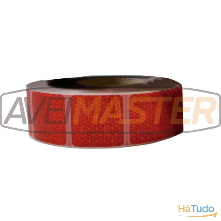Rolo Fita Refletora Segmentada Quad.50x50 50mt ECE104 Red Rolo Fita Refletora Segmentada Quad.50x50 50mt ECE104 Red
