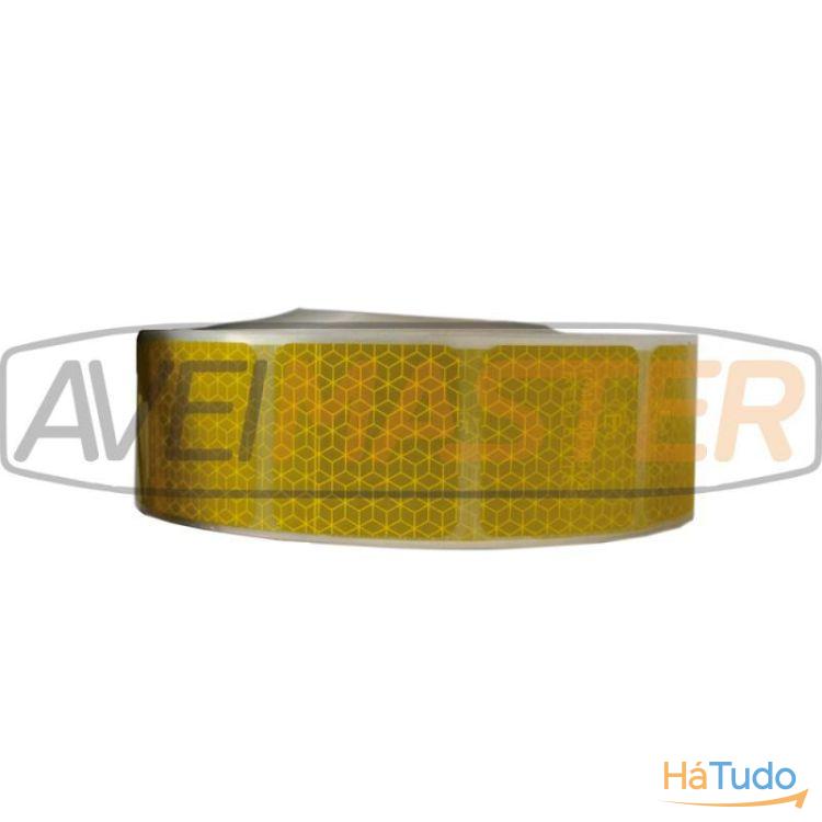 Rolo Fita Refletora Segmentada Quad.50x50 50mt ECE104 Yellow Rolo Fita Refletora Segmentada Quad.50x50 50mt ECE104 Yellow