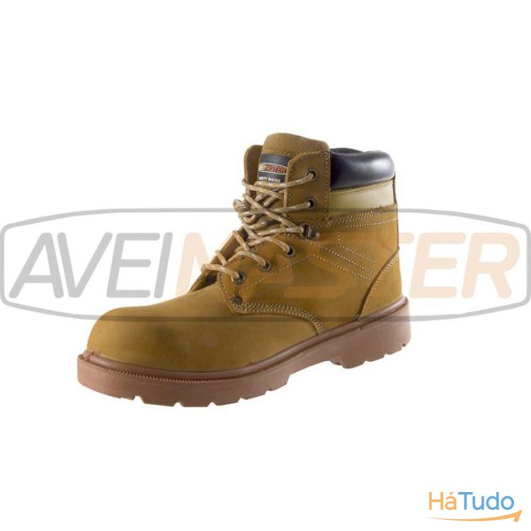 Bota de Seguranca Pele Beje Nubuck S3 Biq. Aco A1202 Tam 46 Bota de Seguranca Pele Beje Nubuck S3 Biq. Aco A1202 Tam 46