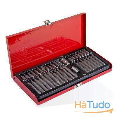 Conjunto de bits 3/8 + 1/2 ?40 peças Conjunto de bits 3/8 + 1/2 ?40 peças