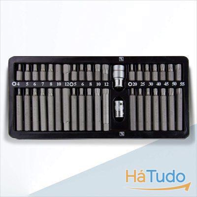 Conjunto de bits 3/8 + 1/2 ?40 peças Conjunto de bits 3/8 + 1/2 ?40 peças
