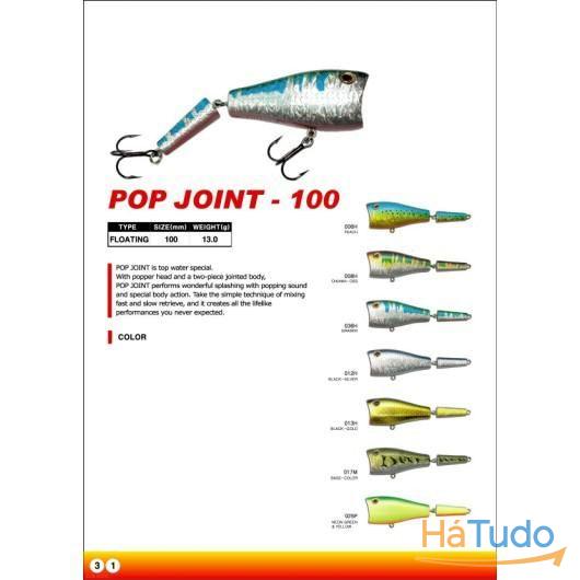 Pop joint 100 mm 13.3 g flotante