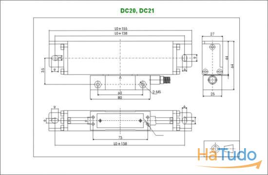 DC20 codificador linear (3000mm) 5µm DC20 codificador linear (3000mm) 5µm
