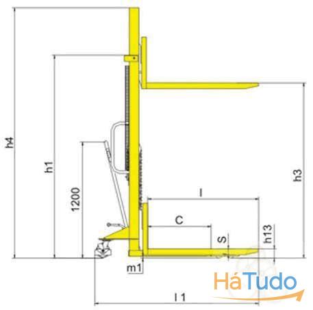 Empilhador Manual 500 Kg Empilhador Manual 500 Kg