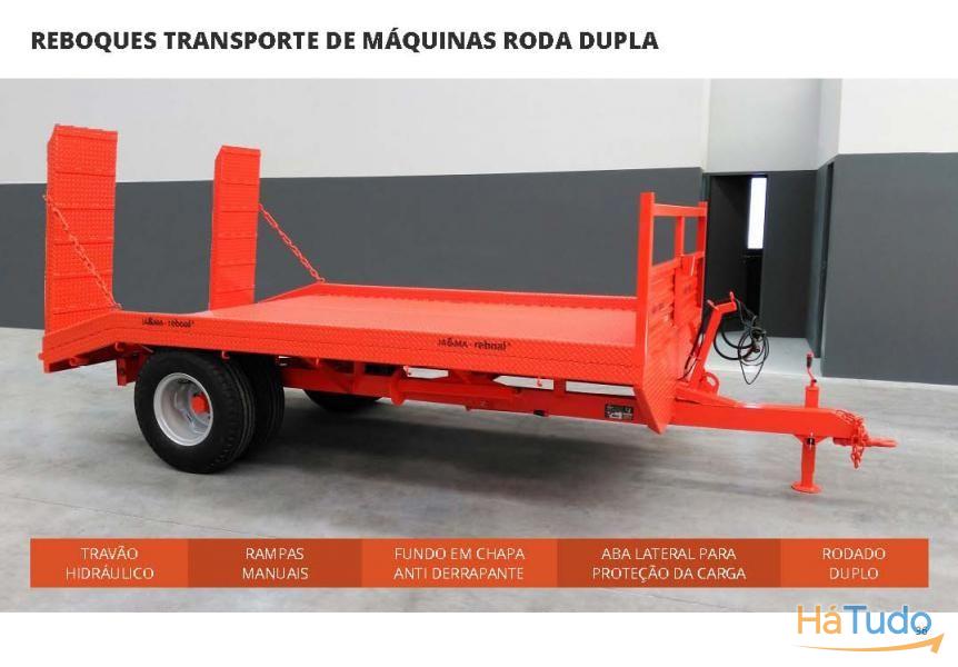 REBOQUES COM RODAS DUPLAS PARA TRANSPORTES DE MÁQUINAS REBOQUES COM RODAS DUPLAS PARA TRANSPORTES DE MÁQUINAS
