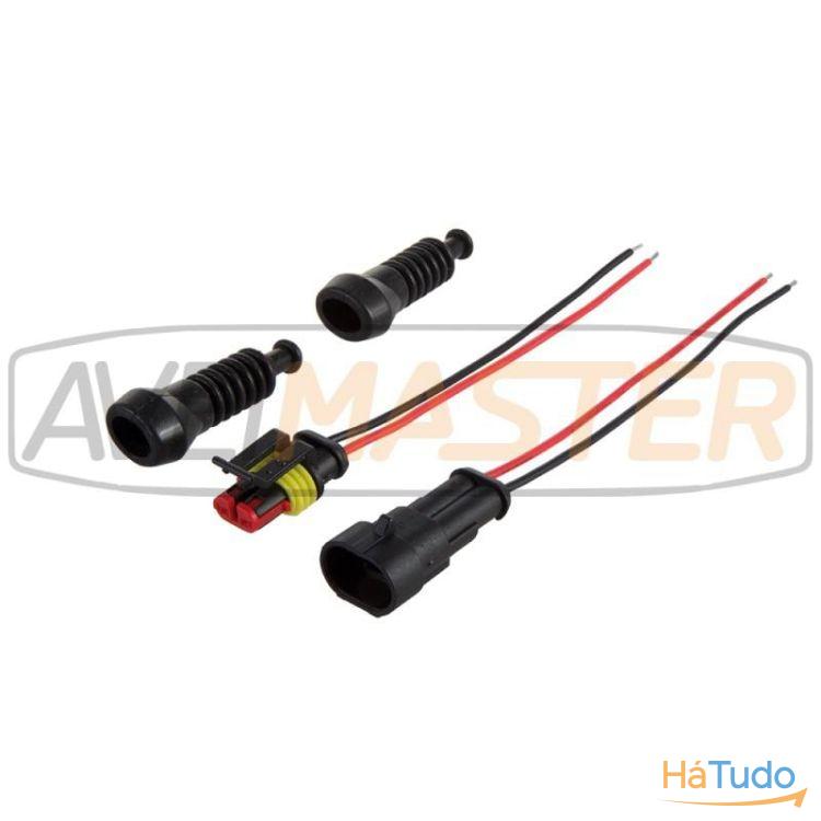 Ligacao Rapida M+F 2P c/Protecao Borracha e cabos 15cm Ligacao Rapida M+F 2P c/Protecao Borracha e cabos 15cm