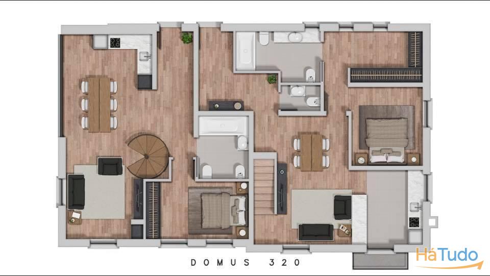 Apartamento T2 novo duplex - Monserrate