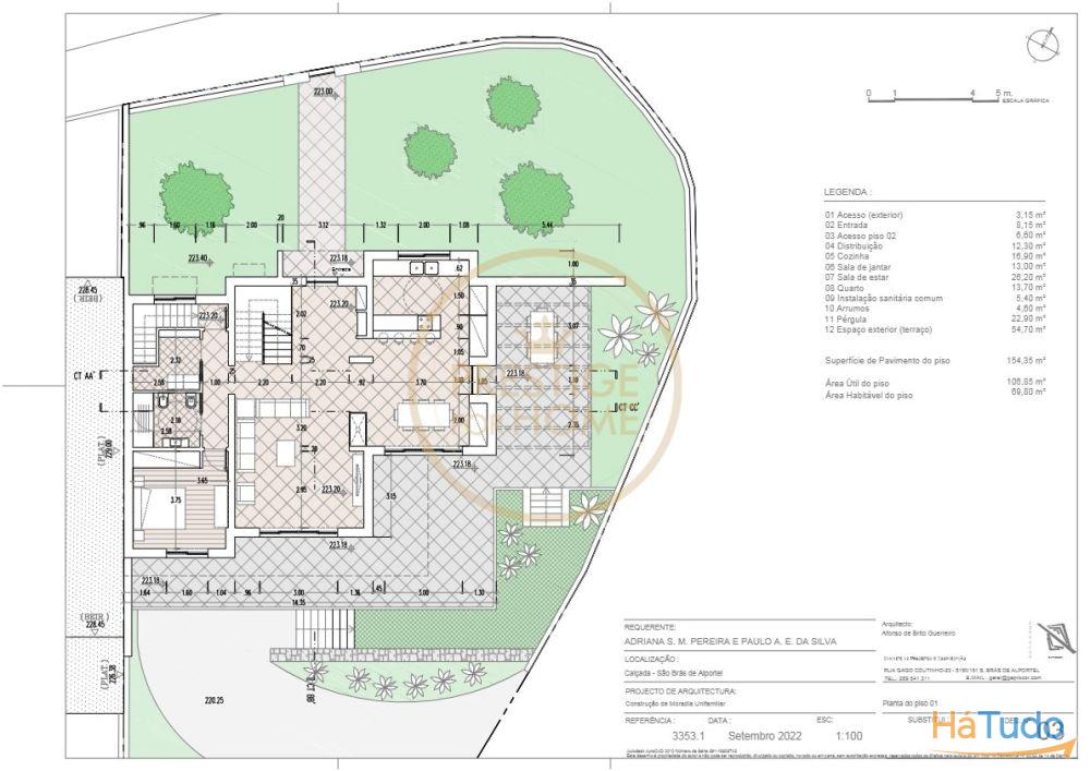 TERRENO COM ALVARA DE CONSTRUO VALIDO PARA MORADIA T4 - CALADA