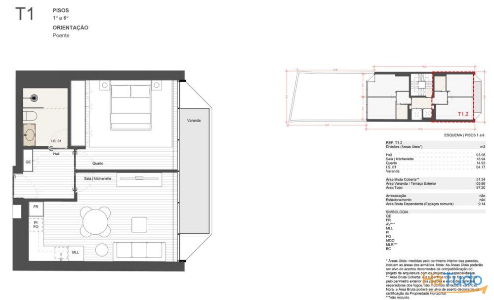 Apartamento T1 - Matosinhos Sul Apartamento T1 - Matosinhos Sul