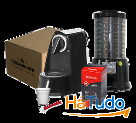 Pack Caf Torri 300 Cpsulas Compativeis Nespresso, Maquina e Dispensador de Moedas