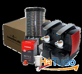 Pack Caf Torri 1200 Cpsulas Compativeis Nespresso, Maquina e Dispensador de Moedas