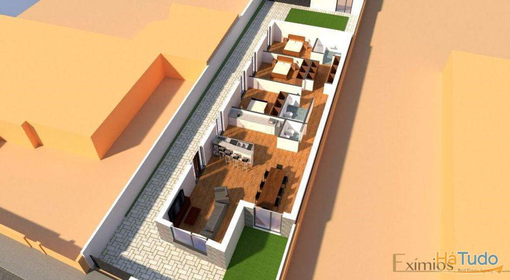 Moradia térrea V3, em construção, em Aver-o-Mar Moradia térrea V3, em construção, em Aver-o-Mar