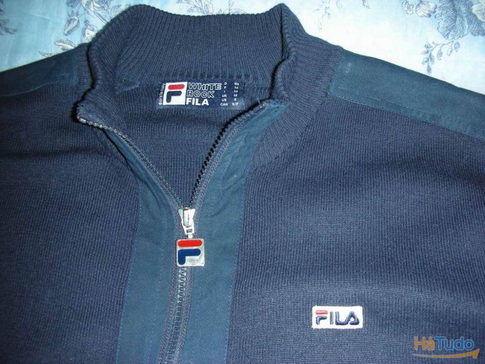 Casaco de lã da marca FILA - vintage , coleção White Rock - montanha