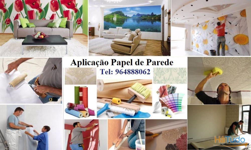 Revestimento em Papel de parede / Aplicação Papel de parede Revestimento em Papel de parede / Aplicação Papel de parede