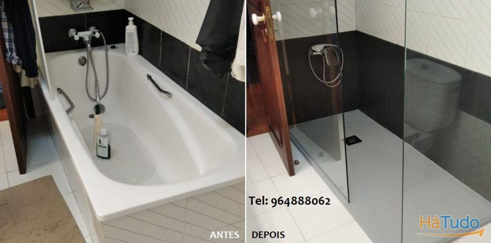 Substituição Banheira por Base de Duche Substituição Banheira por Base de Duche