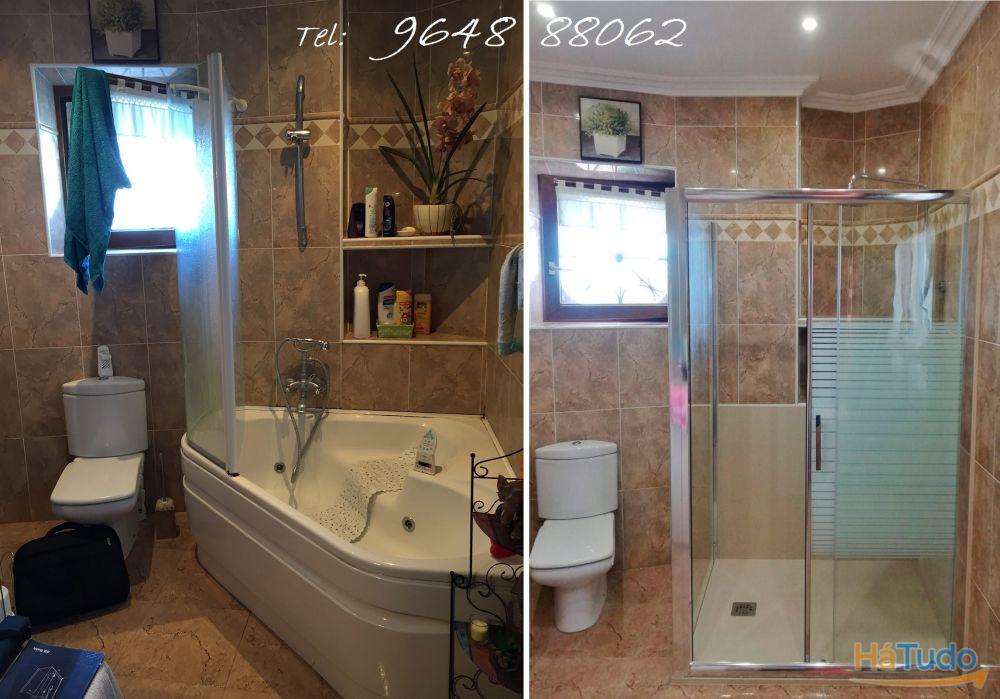 Substituição Banheira por Base de Duche Substituição Banheira por Base de Duche