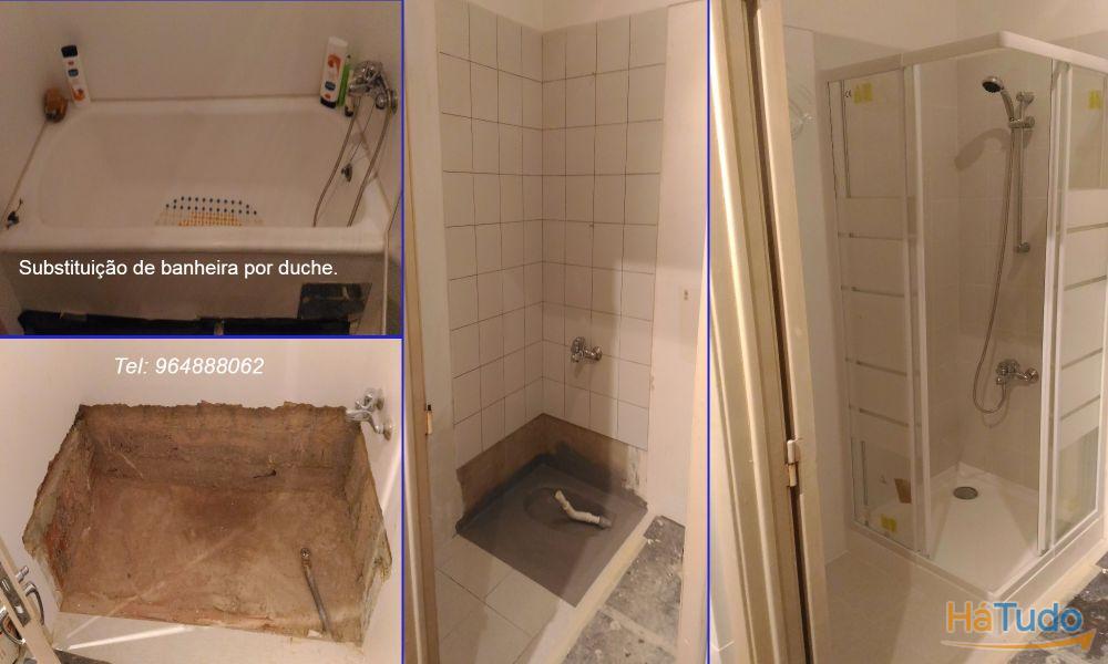 Substituição Banheira por Base de Duche Substituição Banheira por Base de Duche