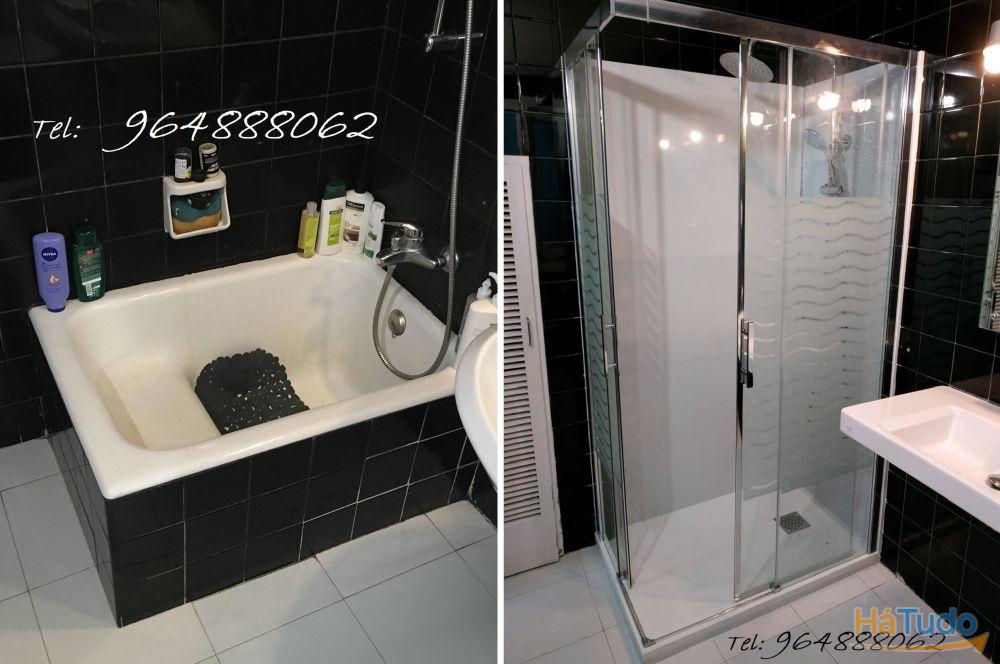 Substituição Banheira por Base de Duche Substituição Banheira por Base de Duche