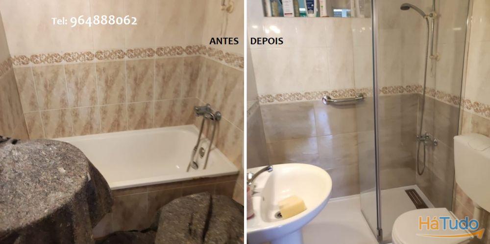 Substituição Banheira por Base de Duche Substituição Banheira por Base de Duche