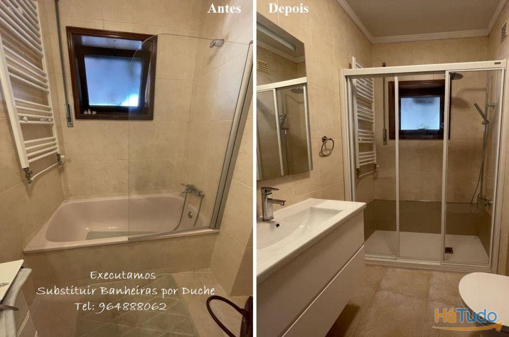 Substituição Banheira por Base de Duche Substituição Banheira por Base de Duche