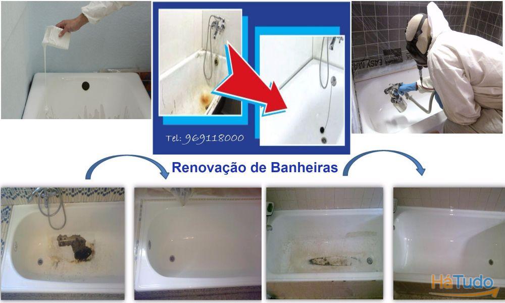 Renovação Banheiras, Restauro Banheiras, Pintura Banheiras - esmaltagem Renovação Banheiras, Restauro Banheiras, Pintura Banheiras - esmaltagem