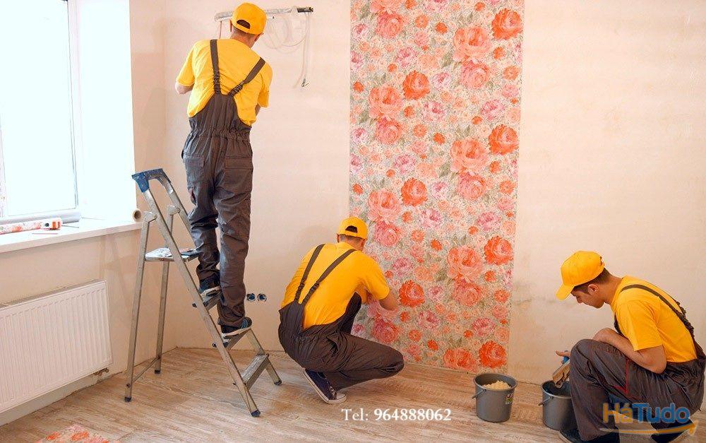 Aplicação Papel de parede Aplicação Papel de parede