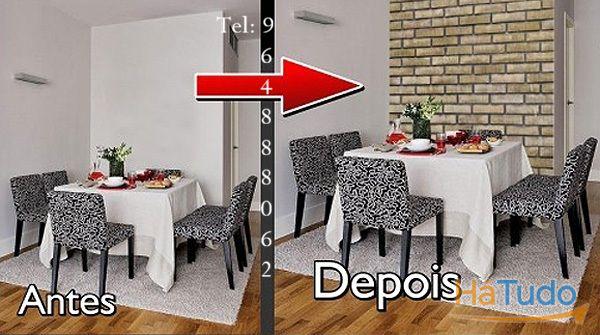 Aplicação de papel de parede Aplicação de papel de parede