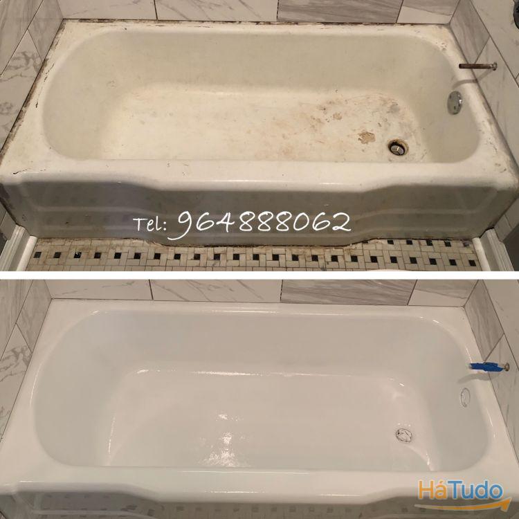 Renovação Banheiras, Restauro de banheiras, Pintura de Banheiras Renovação Banheiras, Restauro de banheiras, Pintura de Banheiras