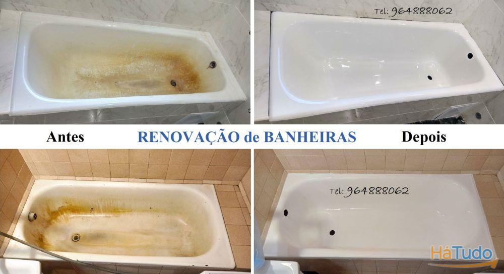 Renovação Banheiras, Restauro de banheiras, Pintura de Banheiras Renovação Banheiras, Restauro de banheiras, Pintura de Banheiras