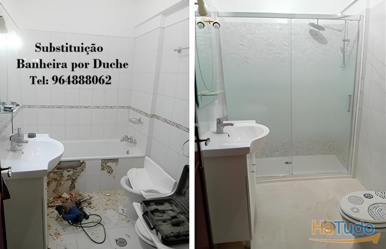 Substituição Banheira por Base de Duche Substituição Banheira por Base de Duche
