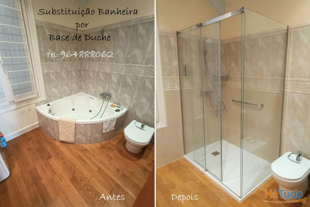 Substituição Banheira por Base de Duche Substituição Banheira por Base de Duche