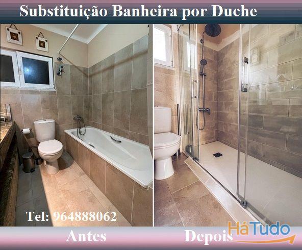 Substituição Banheira por Base de Duche Substituição Banheira por Base de Duche
