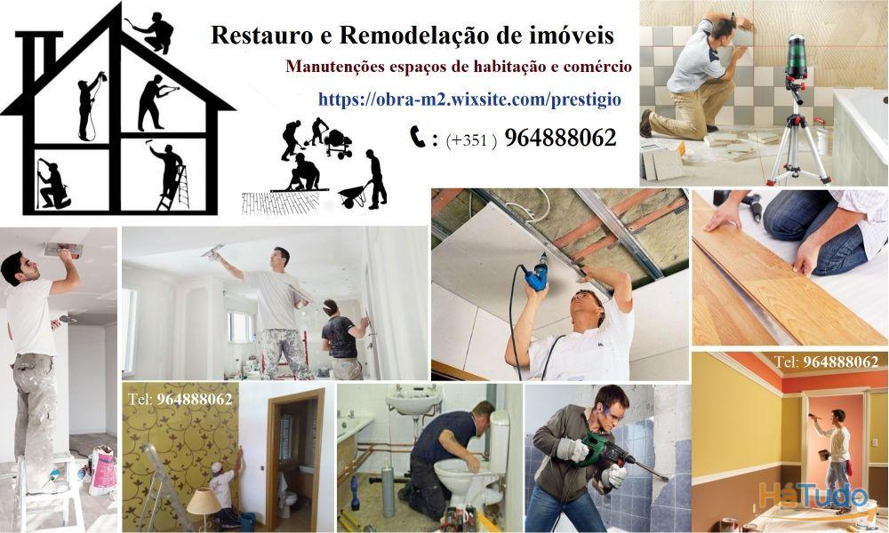 Manutenção, Restauro, Remodelação e Reabilitação de imóveis. Manutenção, Restauro, Remodelação e Reabilitação de imóveis.