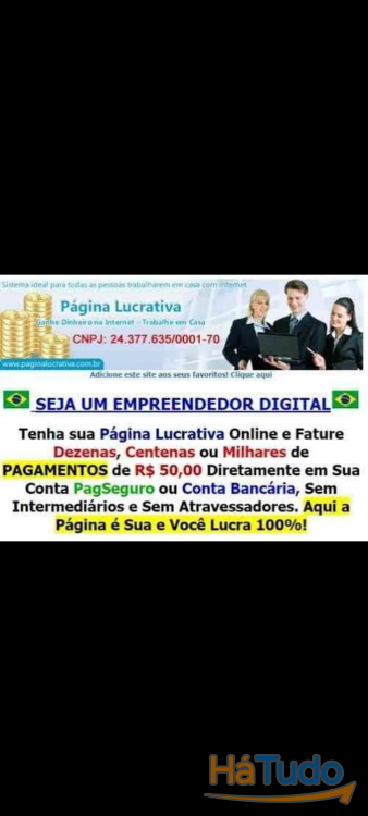 Página Lucrativa – Geradora de Renda Extra na Internet Página Lucrativa – Geradora de Renda Extra na Internet