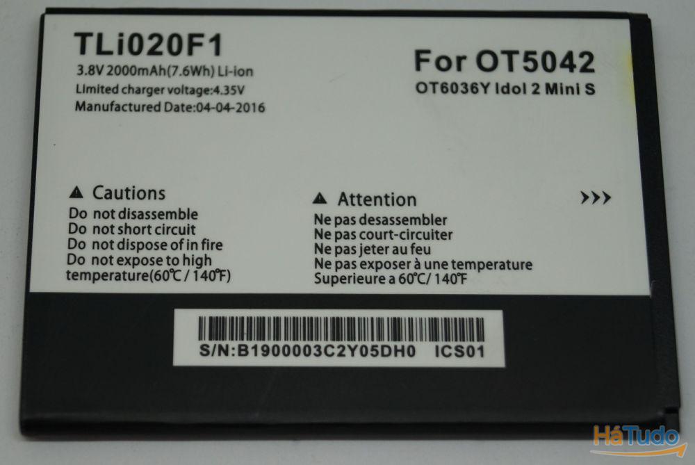 Bateria Alcatel One Touch Idol X 6040A Compatível